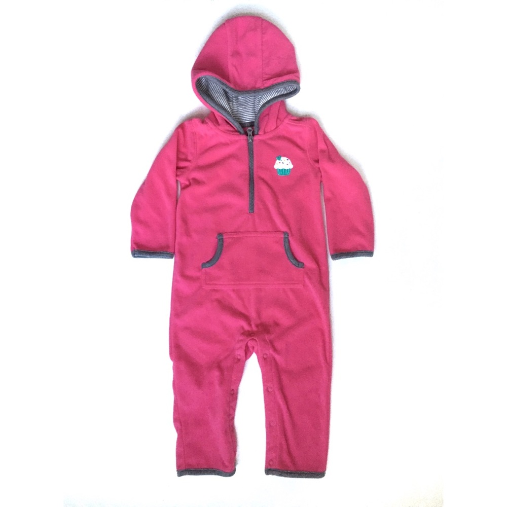 Carte’s Baby Girls Hooded Fleece Size 18M - Picture 6 of 9